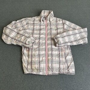 The North Face Jacket Womens Small Pink Plaid Insulated Puffer Full Zip Outdoor